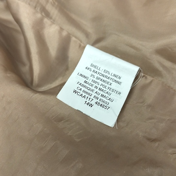 MELROSE Tan Linen Blazer - Picture 7 of 10